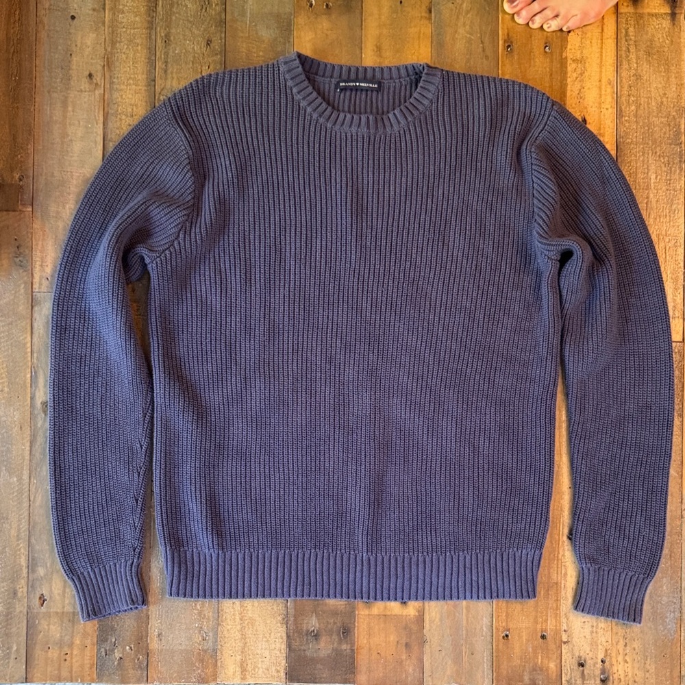 Brandy Melville muted purple thick cotton Crew Neck Sweater Brianna